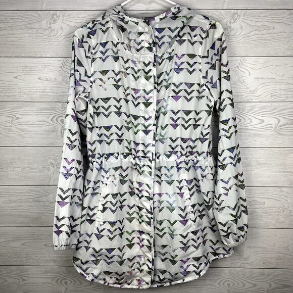 Champion Hooded Geometric Full-Zip Lightweight Training Jacket Size XS - Picture 1 of 10